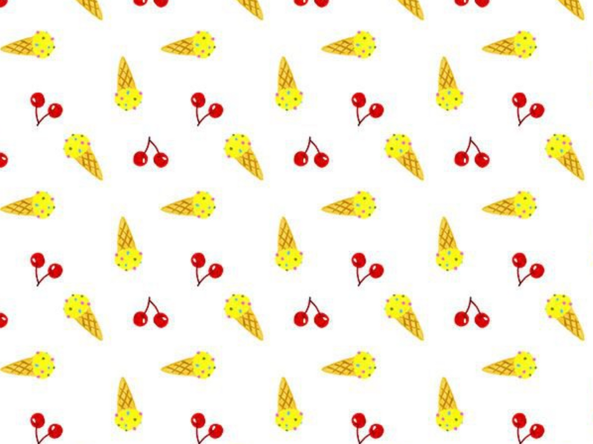 Scoops N’ Boops STELLA-DLW3896 WHITE Cherry Pawty Dear Stella Half Yard