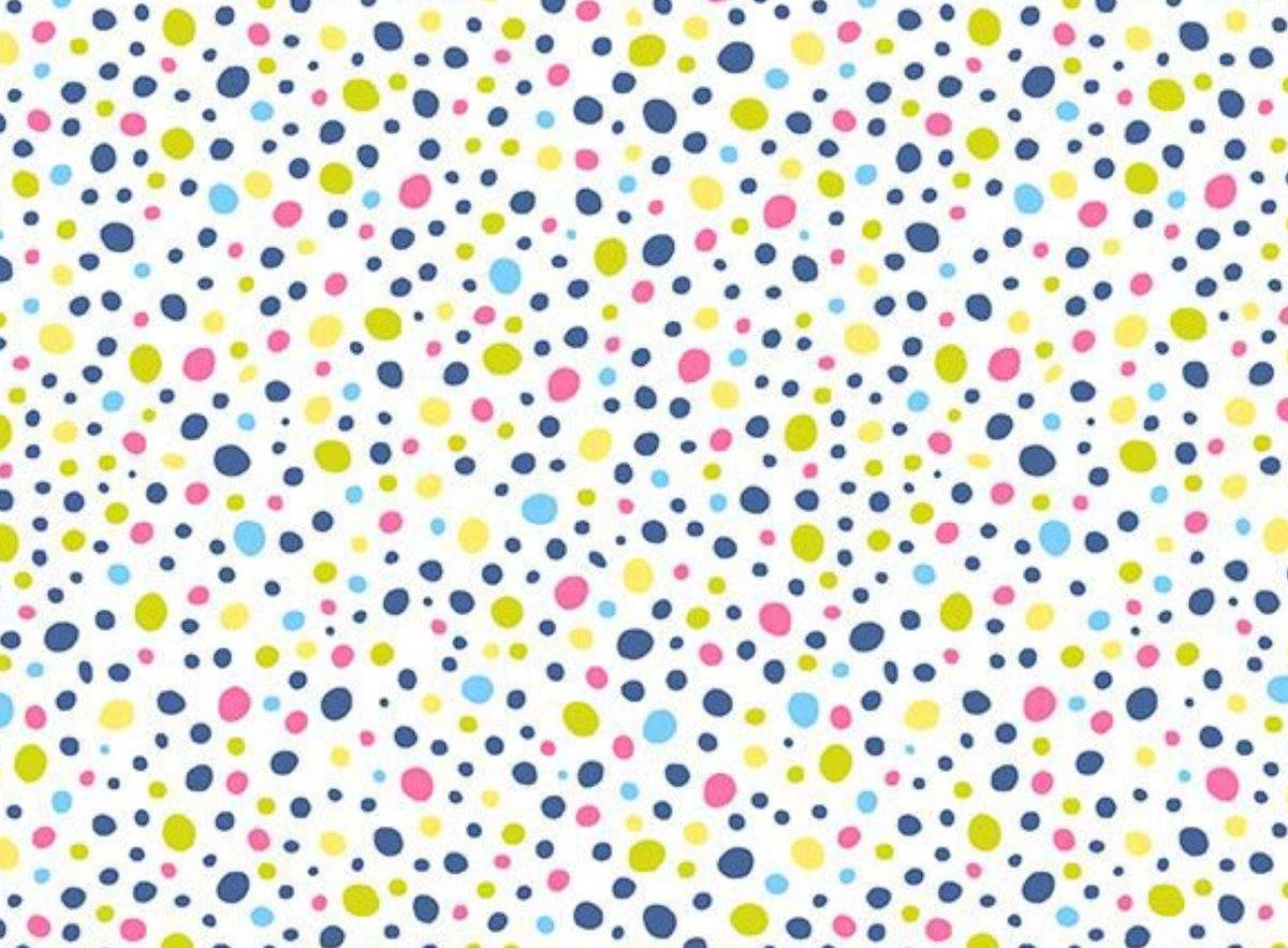 Scoops N’ Boops STELLA-DLW3895 WHITE Bean Freeze Dear Stella Half Yard
