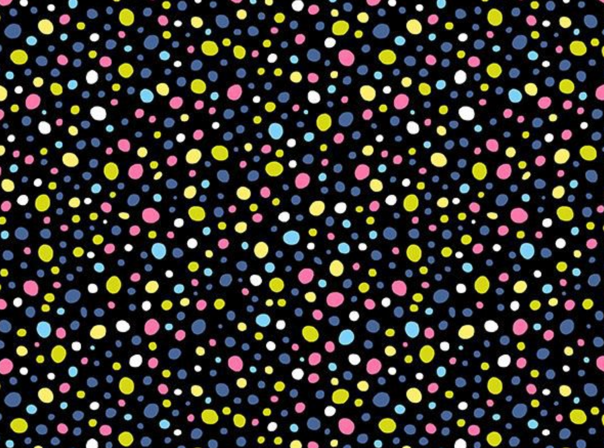 Scoops N’ Boops STELLA-DLW3895 BLACK Bean Freeze Dear Stella Half Yard