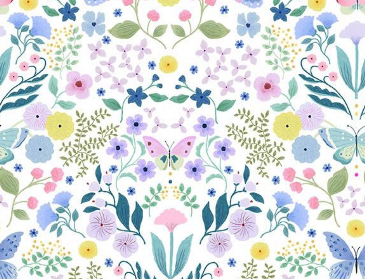 Madame Butterfly STELLA-D3903 WHITE Love At First Flight Dear Stella Half Yard