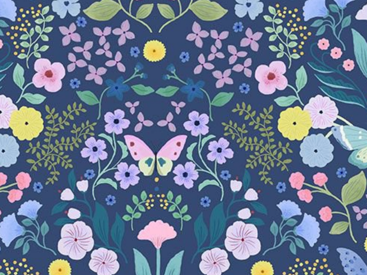 Madame Butterfly STELLA-D3903 TWILIGHT Love At First Flight Dear Stella Half Yard