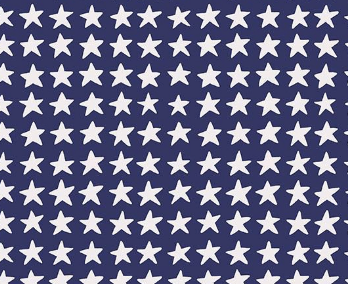 Summer Sparklers STELLA-DCWR3884 NAVY Stars Dear Stella Half Yard