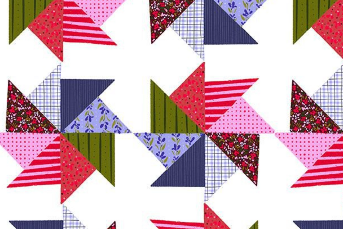 Summer Sparklers STELLA-DCWR3886 MULTI Pinwheel Dear Stella Half Yard