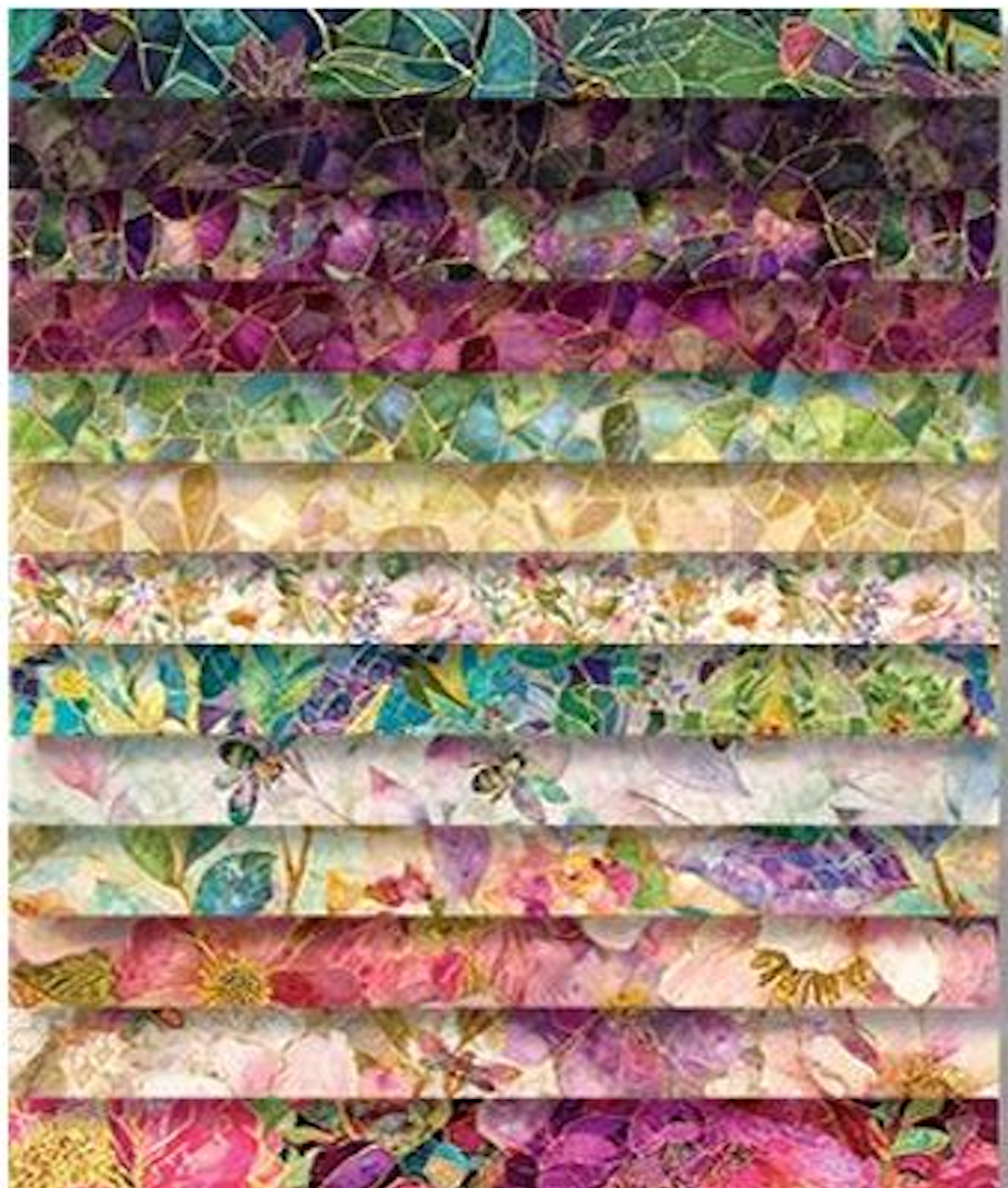 Mosaic Bee CP10SQ42-CD MOSAIC 10" Square Timeless Treasures