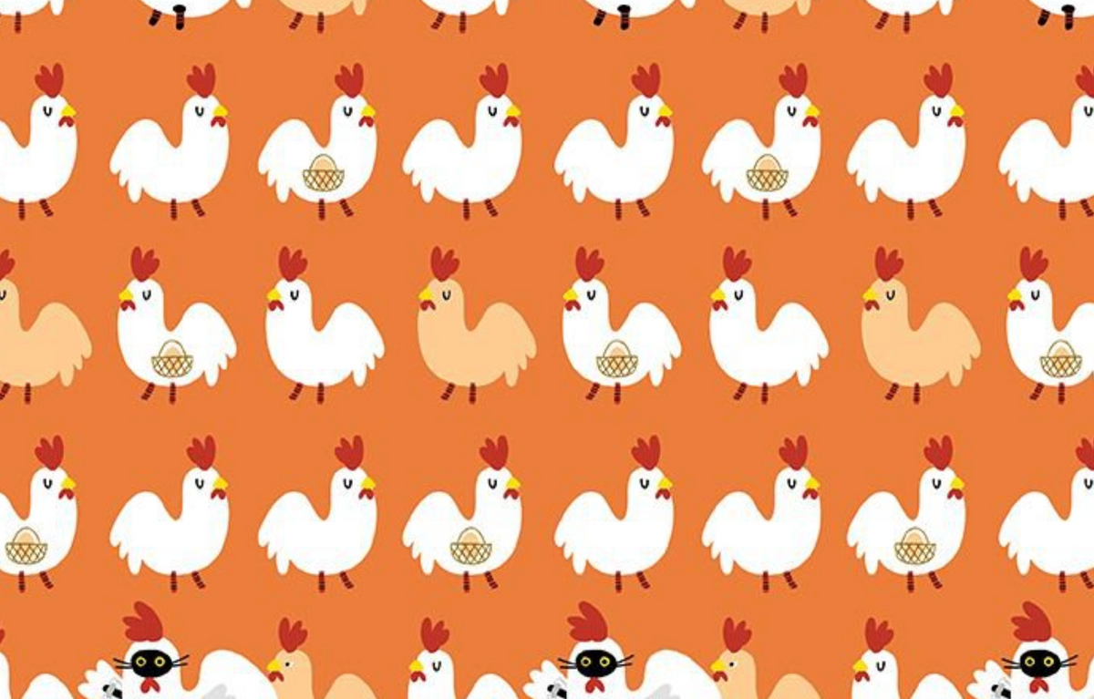 Bok Bok Meow STELLA-DLW3702 CARROT Chicken Run Leezaworks Dear Stella Half Yard