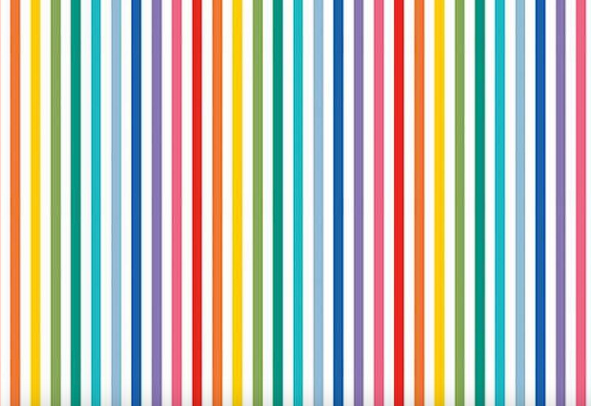 1/8" Stripe Rainbow C495-RAINBOW Riley Blake Half Yard