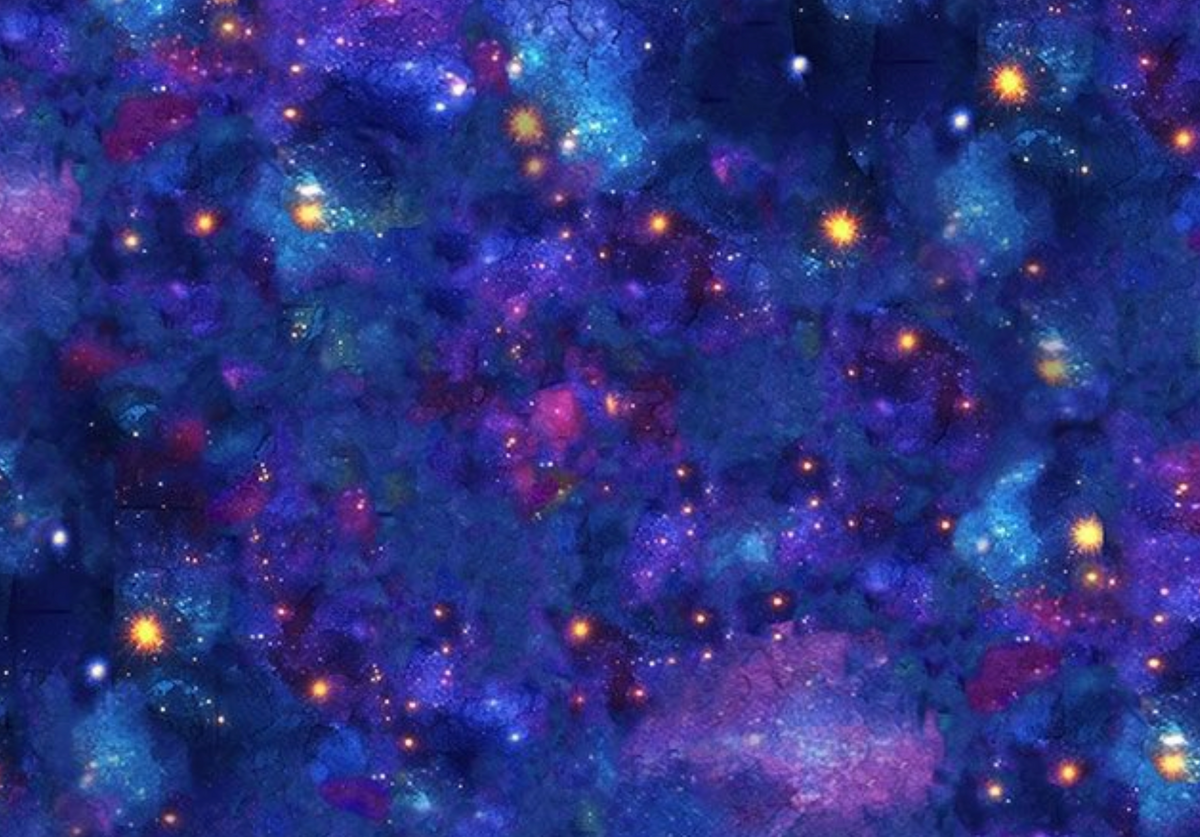 Fantasia TEXTURE-CD4569 GALAXY Cosmic Sky Timeless Treasures Half Yard