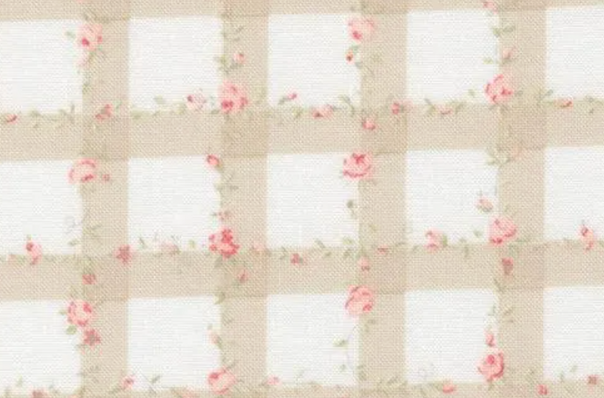 Abide 18793 27 Stone Floral Plaid Gingham Brenda Riddle Moda Half Yard
