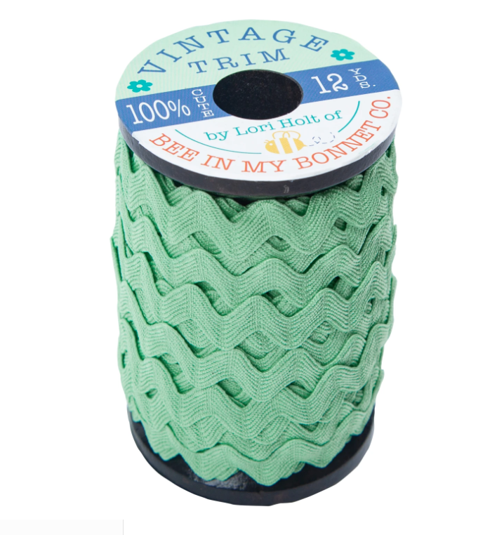 Vintage Trim Large 5/8"x12yd STVT-12643 Sweet Mint Lori Holt for Riley Blake Designs