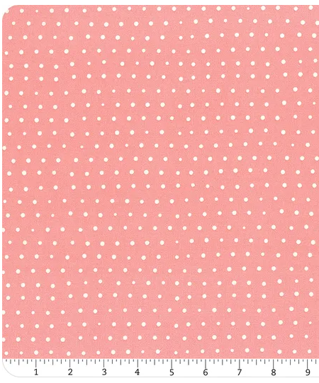 Bloom and Sew Lots of Dots Salmon A-1498-E Amy Latta Andover Half Yard