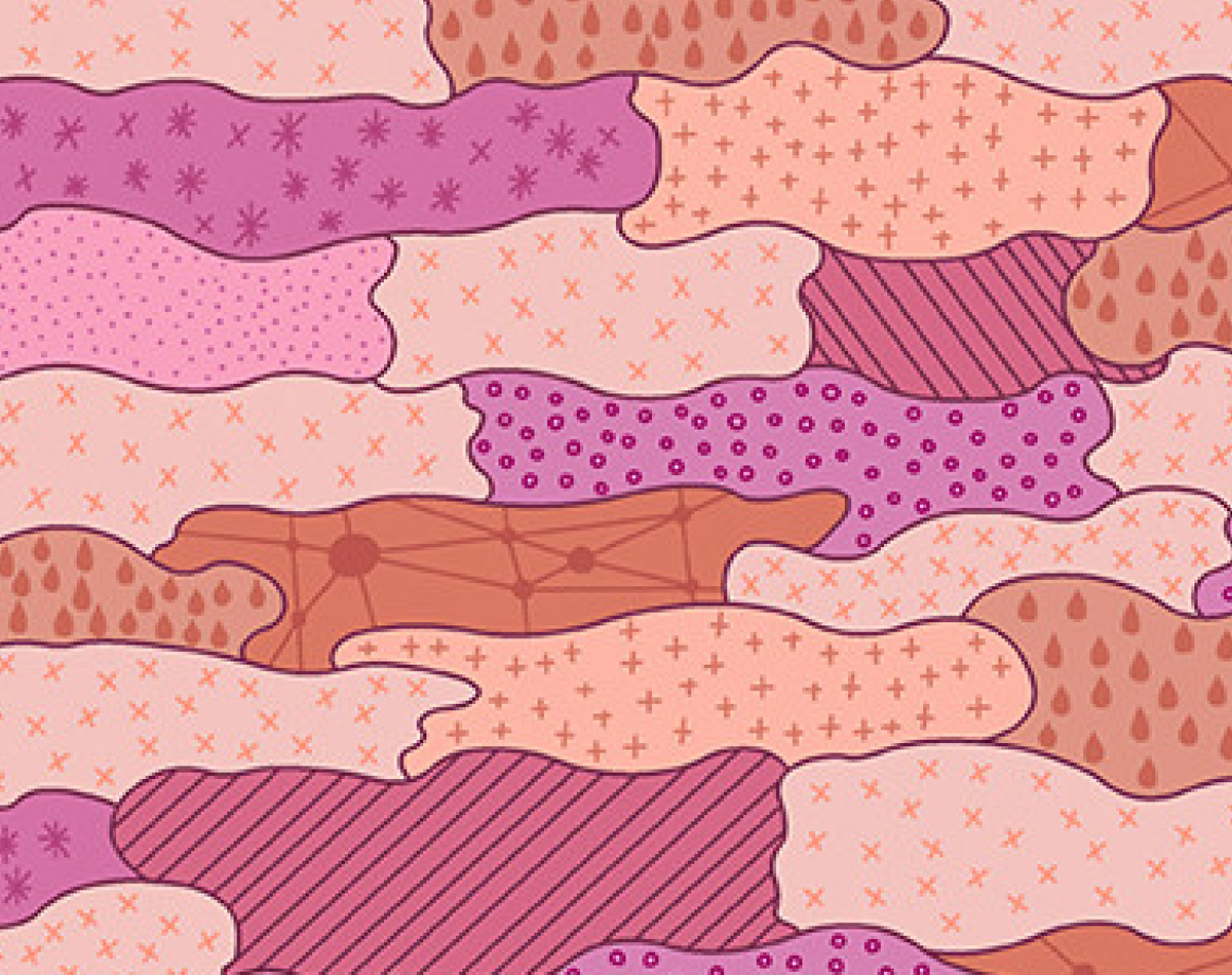 Skygazing A-434-E Quilted Cloud Cotton Candy Giucy Giuce Andover 15 Yard Bolt