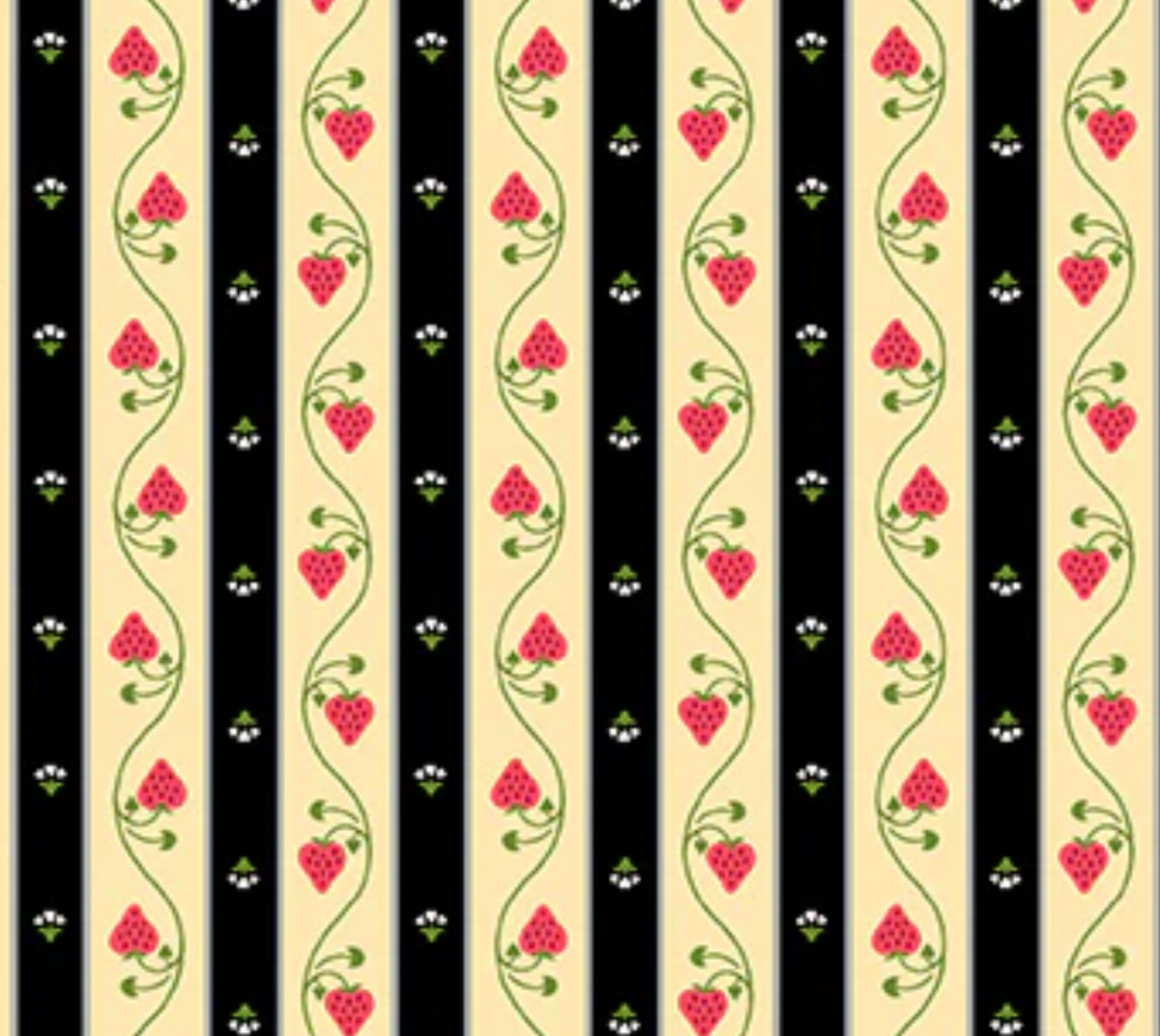 Strawberry Honey A-1158-K Black Stripe Gracey Larson Andover Half Yard