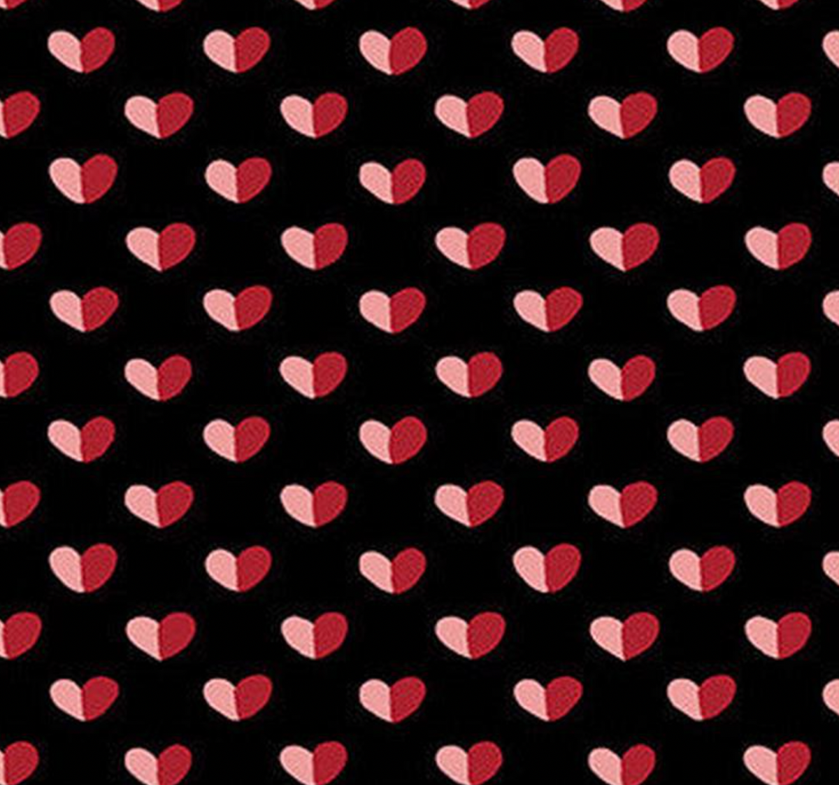 Be Mine A-402-K Shadow Hearts Black Andover 10 Yard Bolt