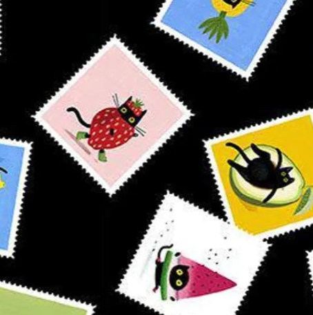 Leezaworks Furruit Cocktail STELLA-DLW3324 Postage Stamps Half Yard