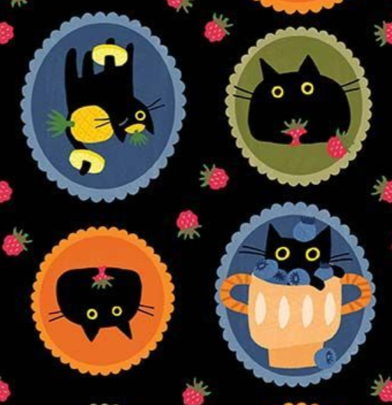 Leezaworks Purrfect Pawfait STELLA-DLW3579 Oil Dear Stella Half Yard