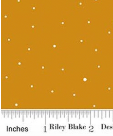 Dapple Dot Butterscotch C640-BUTTERSCOTCH Riley Blake Half Yard