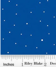 Dapple Dot Royal Blue C640-ROYALBLUE Riley Blake Half Yard