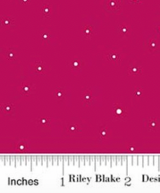 Dapple Dot Magenta C640-MAGENTA Riley Blake Half Yard