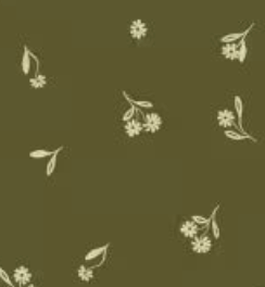 Novella Dainty Sprig Toss Dark Green NOVE6400 DG Sally Barlow P&B Textiles  Half Yard