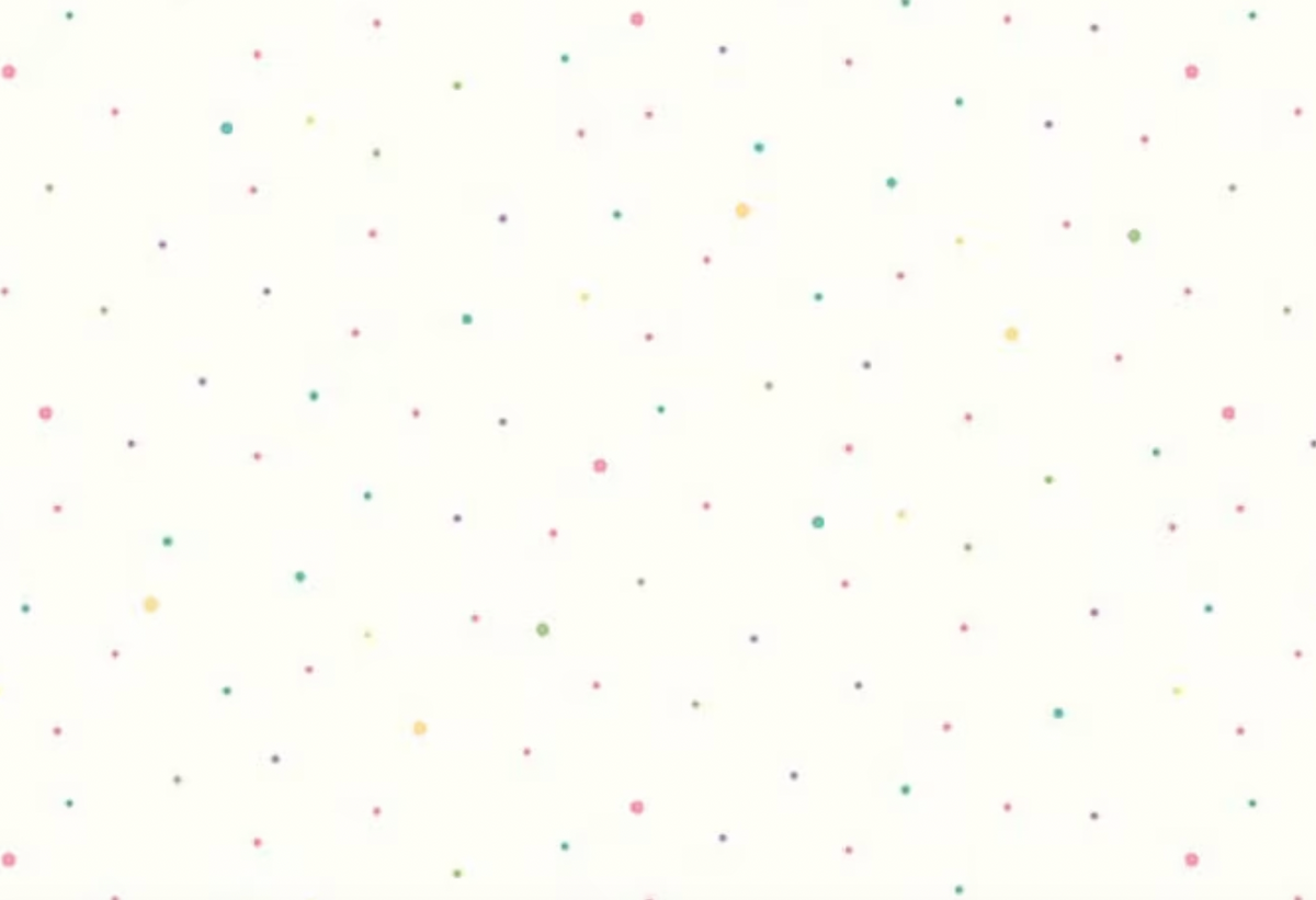 Dapple Dot Pastel C645-PASTEL on Off White Riley Blake Half Yard