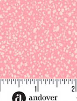 Freckles 2 A-1424-E Textiles Freckles Bubblegum Karen Lewis Andover 14 Yard Bolt