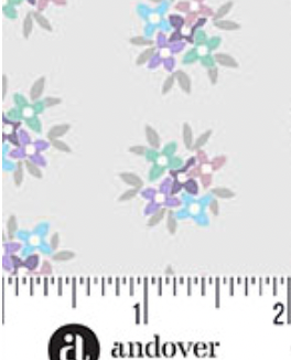 Friday Night A-1560-P Posy Iris Karen Lewis Andover 15 Yard Bolt