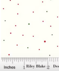 Dapple Dot Christmas C645-CHRISTMAS on Off White Riley Blake Half Yard