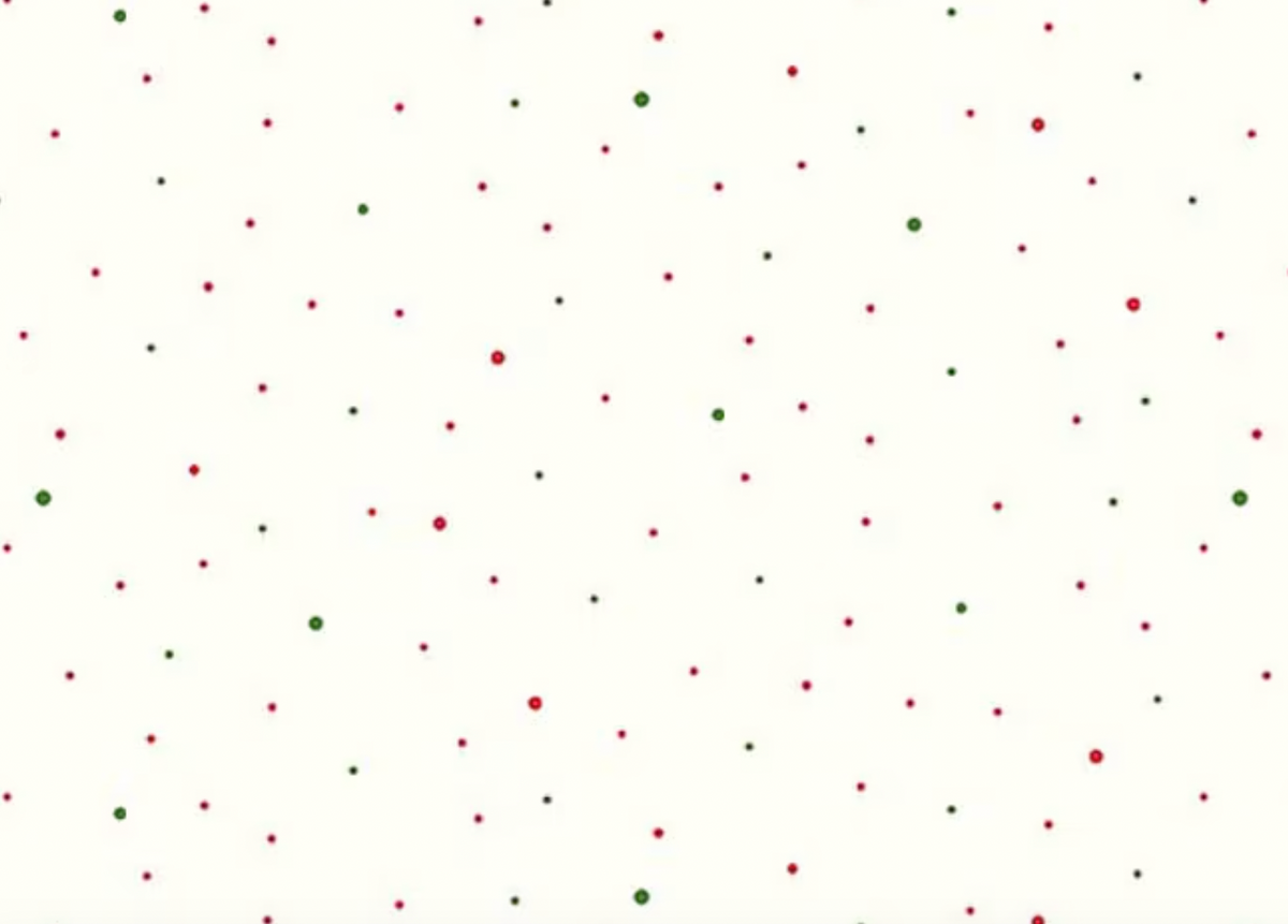 Dapple Dot Christmas C645-CHRISTMAS on Off White Riley Blake Half Yard
