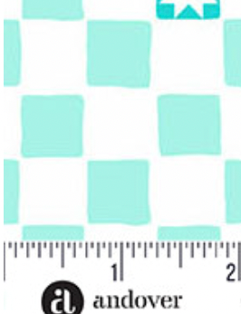 Color Pop Playground A-1699-L Twinkle Tiles Aqua KP Creates Andover Half Yard