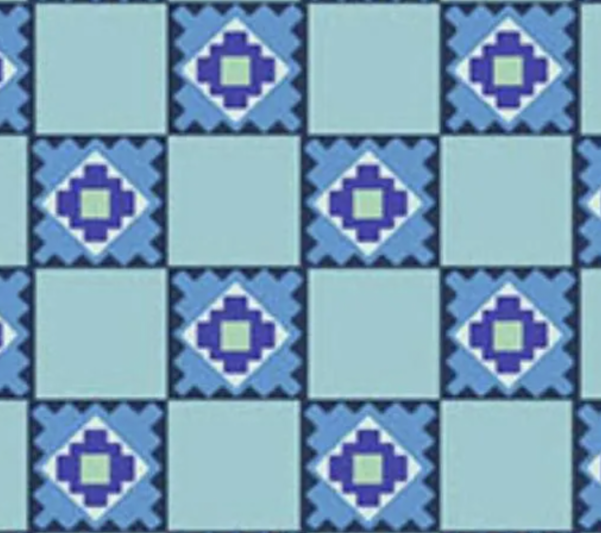 Friday Night A-1562-B Serviette Cobalt Karen Lewis Andover 15 Yard Bolt