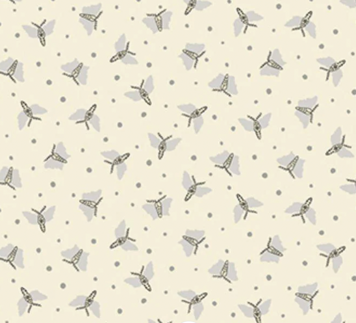 Frond A-483-L Butterfly Cream Andover 15 Yard Bolt