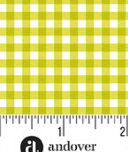 Ghostly Garden A-10199-G Bitty Gingham Green Andover Half Yard