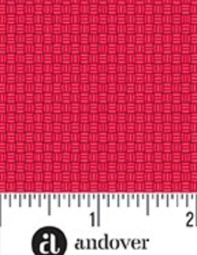 Cross Stitch Texture II A-806-R Red Andover Half Yard