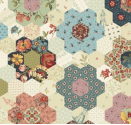 Sarah's Garden A-10180-L Multi Cheater Print Andover Half Yard