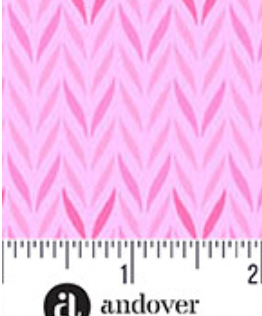 Molly's Magic A-1503-LE Leafy Flamingo Sarah Maxwell Andover 15 Yard Bolt
