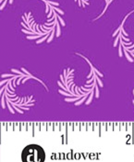 Molly's Magic A-1502-P Swirling Sprays Iris Sarah Maxwell Andover 15 Yard Bolt