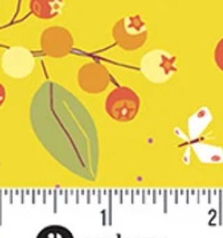 Noras Garden A-905-Y Blueberry Skies Sunshine Shauna Doris Andover Half Yard