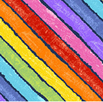 The VHC - In The Garden A-9831-B Rainbow Fancy Night Andover Half Yard