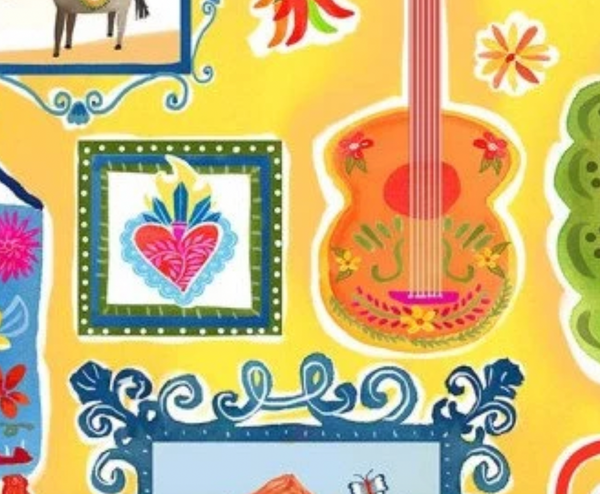 La Vida Loca CX9415-GOLD-D Casita Gold Michael Miller Half Yard