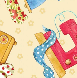 Sew Pretty DDC12153-BUTT-D Colorful Sewing Machine Michael Miller Half Yard