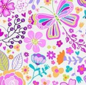 108" Wide Backs WBX11320-CREM-D Enchanted Garden Michael Miller