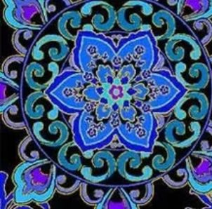 108" Wide Backs WBX10573-BLUE-D Opulent Medallion Michael Miller