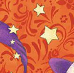 All Hallows' Eve 1652439B Halloween Moon Orange Benartex Half Yard