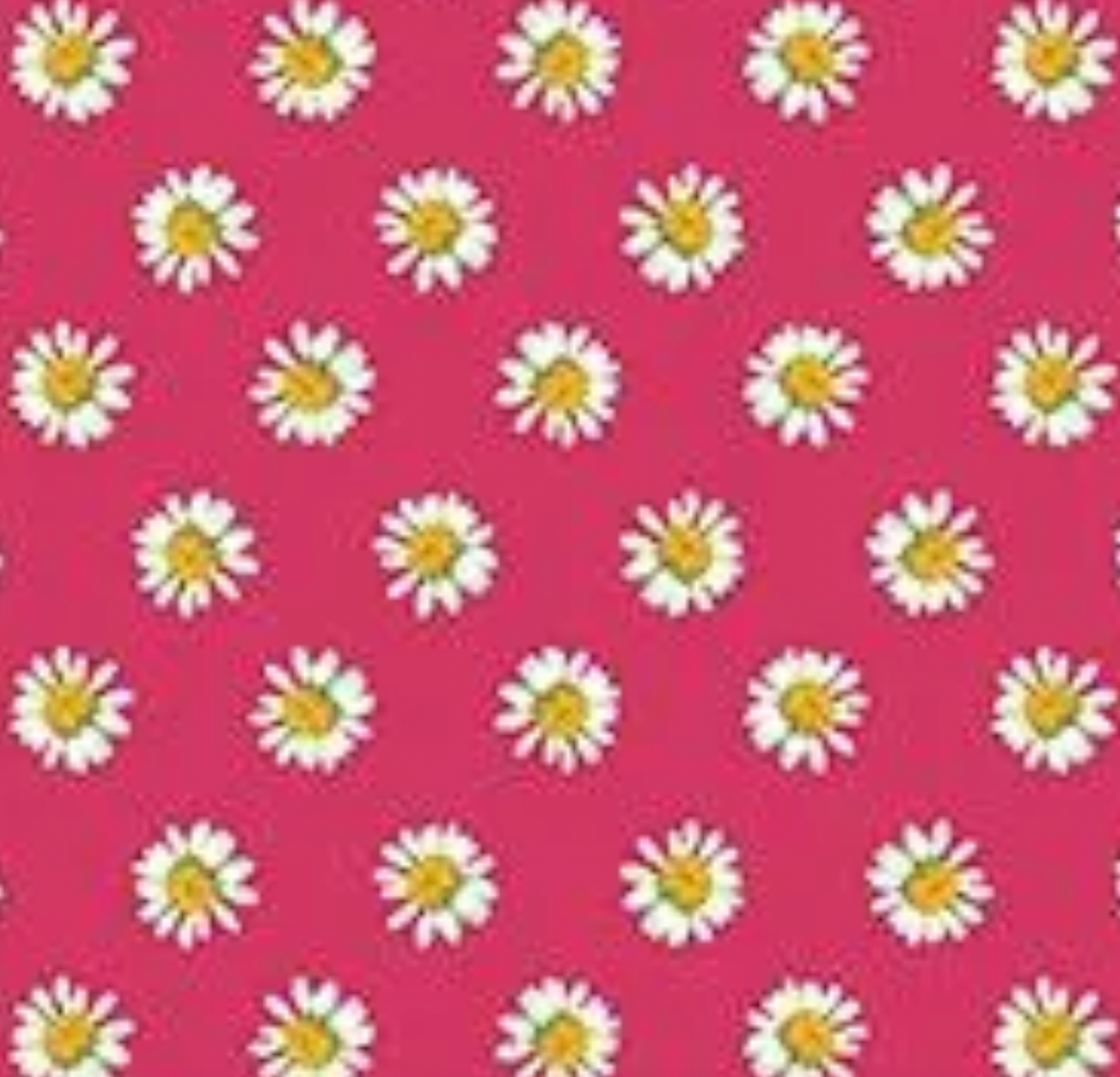 A Prairie Heart 1663523B Dainty Daisy Dark Pink Benartex Half Yard