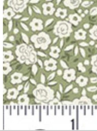 Petite Fleur MU-182-G Blossom Green Andover Half Yard