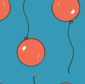Goodnight Moon 227860 Balloon Blue Cloud9 Half Yard