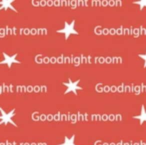 Goodnight Moon 229226 Goodnight Wishes Red Cloud9 Half Yard