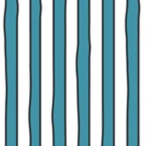 Goodnight Moon 229228 Stripe White/Blue Cloud9 Half Yard