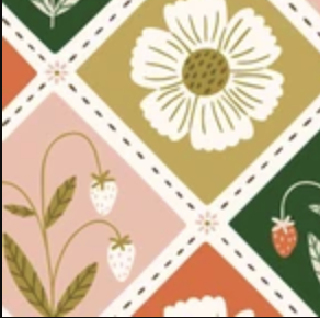 It Was the 70s 229381 Strawberry Fields Cloud9 Half Yard