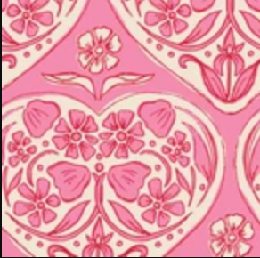 Folk Love 230093 Garden Love Pink Cloud9 Half Yard